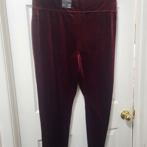 Velour knit pant